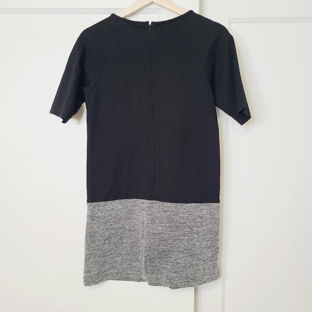Tibi Knit Color Block Virgin Wool Mini Dress